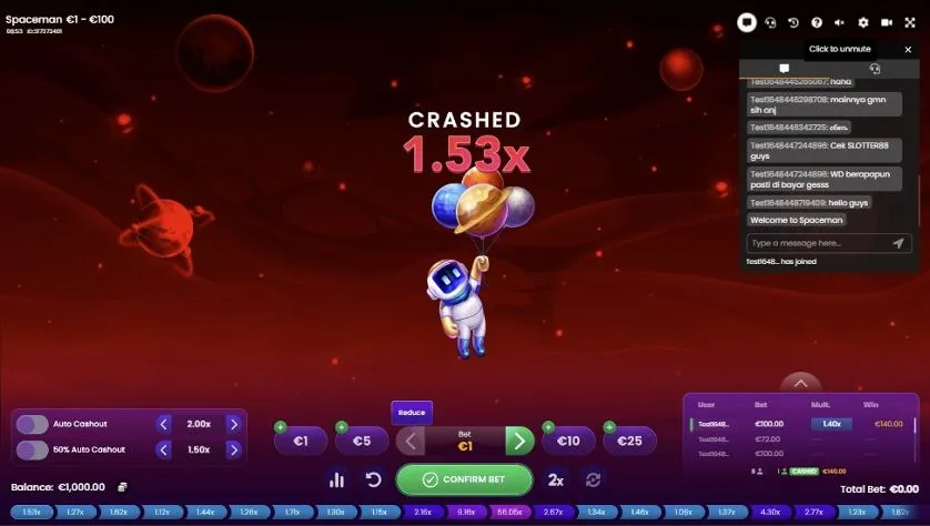 Jogar Spaceman na UVASBET
